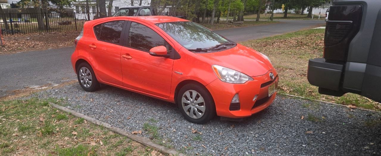 2012 Toyota Prius C rental car for Uber and DoorDash drivers in New Jersey